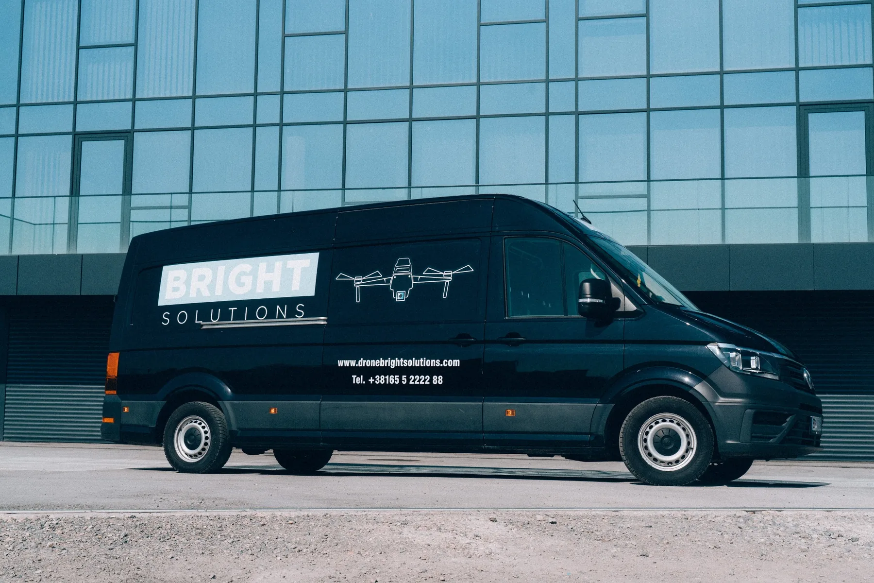 Drone inside service van